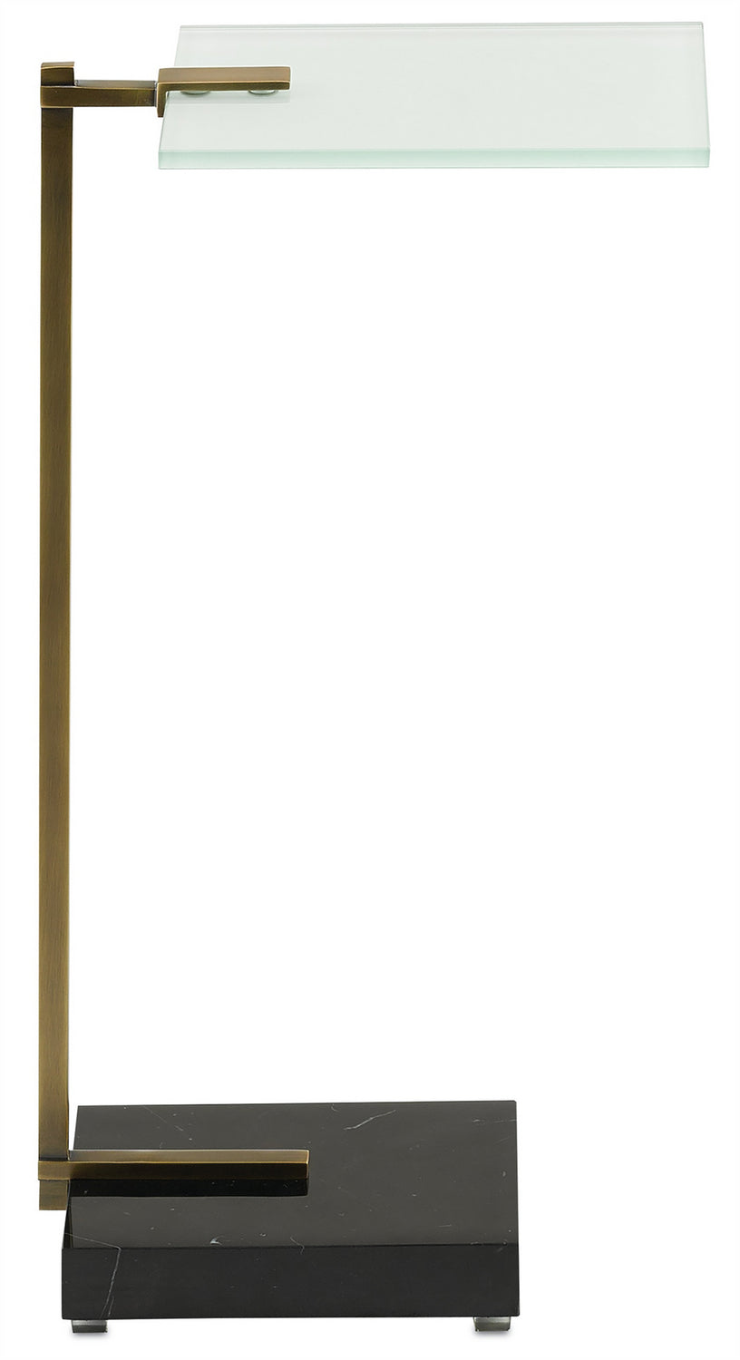 Currey and Company - Drinks Table - Neil - Antique Brass/Black- Union Lighting Luminaires Decor