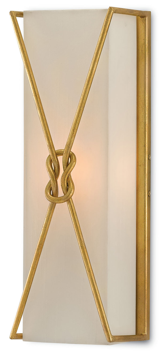 Currey and Company - One Light Wall Sconce - Ariadne - Contemporary Gold Leaf- Union Lighting Luminaires Decor