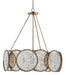 Currey and Company - Six Light Chandelier - Oliveri Bronze Chandelier - Pyrite Bronze/Raj Mirror- Union Lighting Luminaires Decor