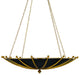 Currey and Company - Six Light Chandelier - Fontaine - Antique Gold Leaf/Contemporary Gold Leaf/Satin Black- Union Lighting Luminaires Decor