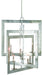 Currey and Company - Eight Light Chandelier - Middleton - Contemporary Silver Leaf- Union Lighting Luminaires Decor