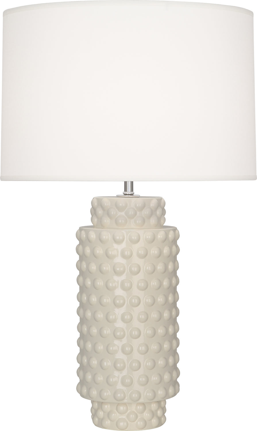 Robert Abbey - One Light Table Lamp - Dolly - Bone Glazed Textured Ceramic- Union Lighting Luminaires Decor