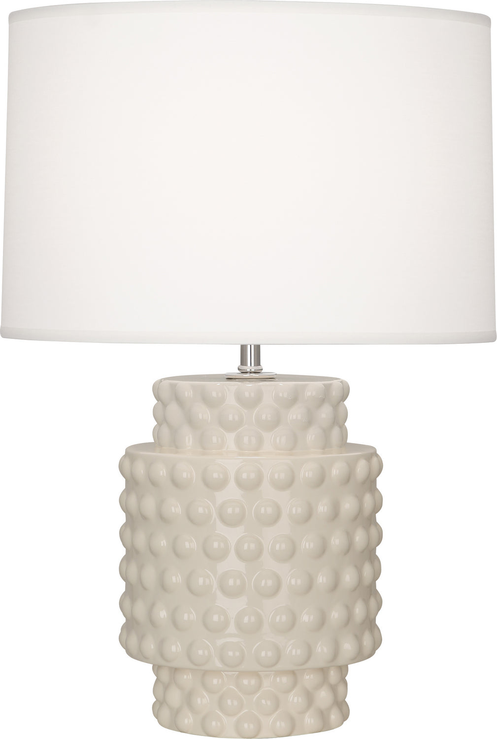 Robert Abbey - One Light Accent Lamp - Dolly - Bone Glazed Textured Ceramic- Union Lighting Luminaires Decor