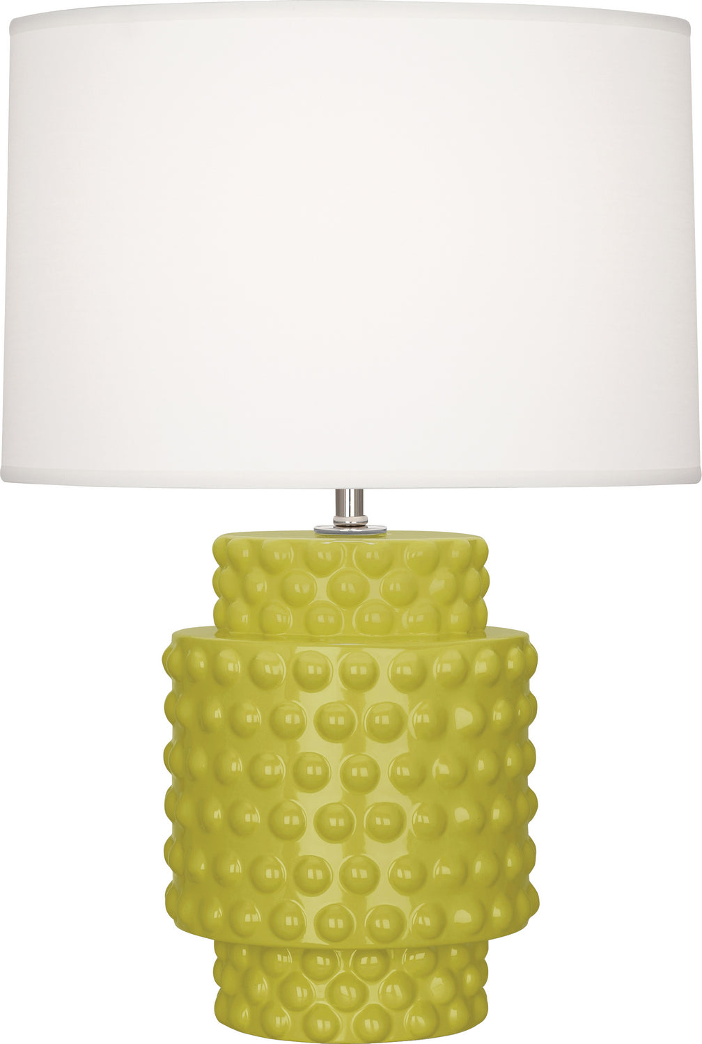 Robert Abbey - One Light Accent Lamp - Dolly - Citron Glazed Textured Ceramic- Union Lighting Luminaires Decor