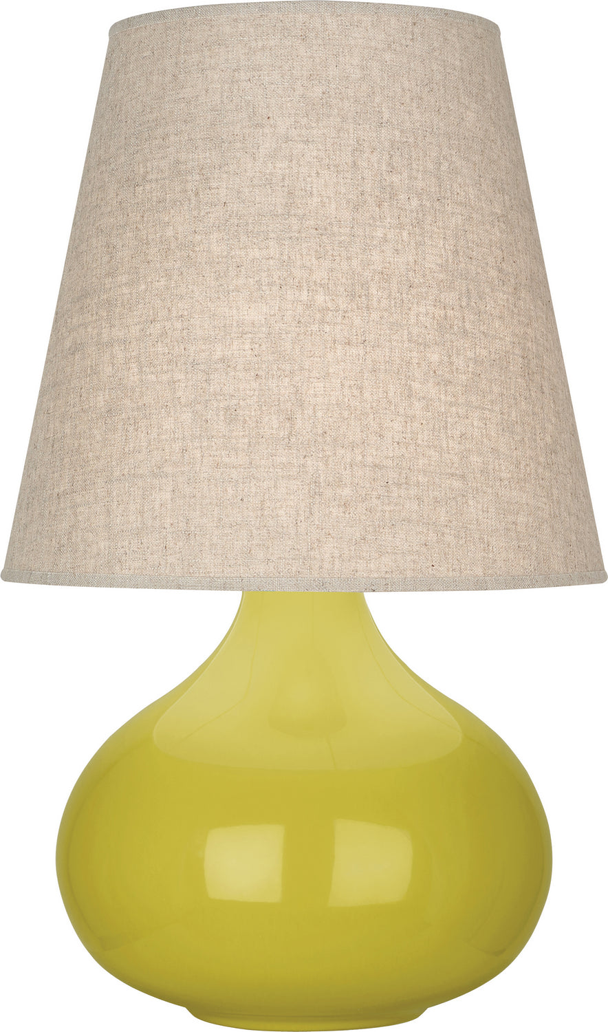 Robert Abbey - One Light Accent Lamp - June - Citron Glazed Ceramic- Union Lighting Luminaires Decor