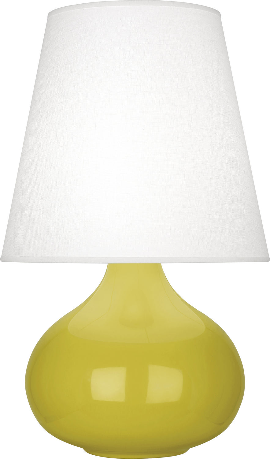 Robert Abbey - One Light Accent Lamp - June - Citron Glazed Ceramic- Union Lighting Luminaires Decor