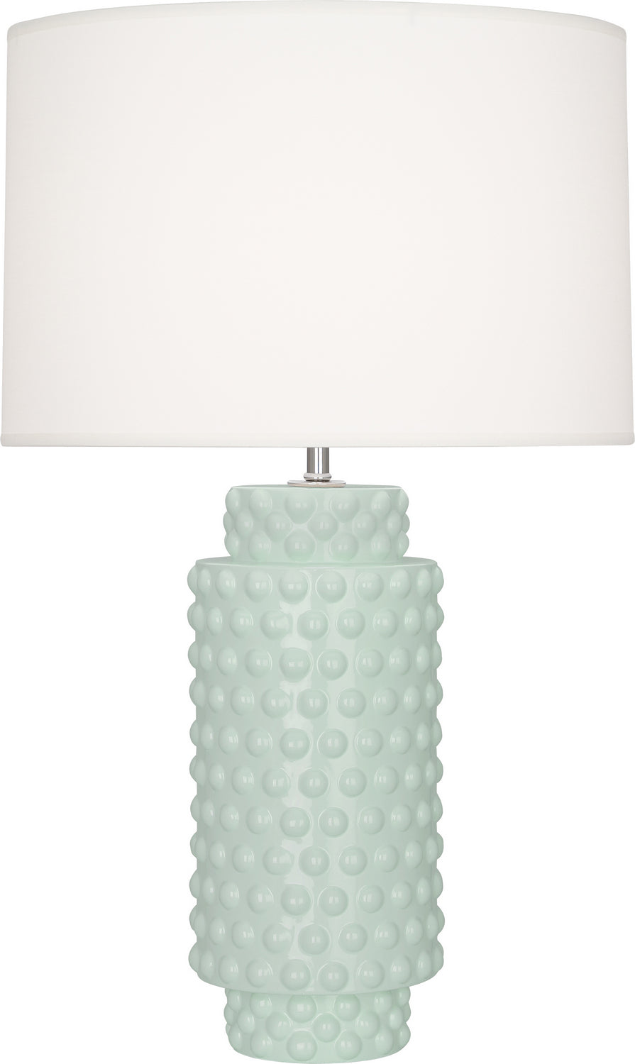 Robert Abbey - One Light Table Lamp - Dolly - Celadon Glazed Textured Ceramic- Union Lighting Luminaires Decor