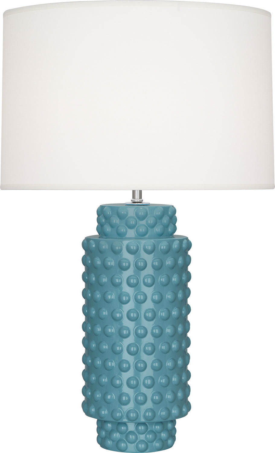 Robert Abbey - One Light Table Lamp - Dolly - Steel Blue Glazed Textured Ceramic- Union Lighting Luminaires Decor