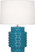 Robert Abbey - One Light Accent Lamp - Dolly - Peacock Glazed Textured Ceramic- Union Lighting Luminaires Decor