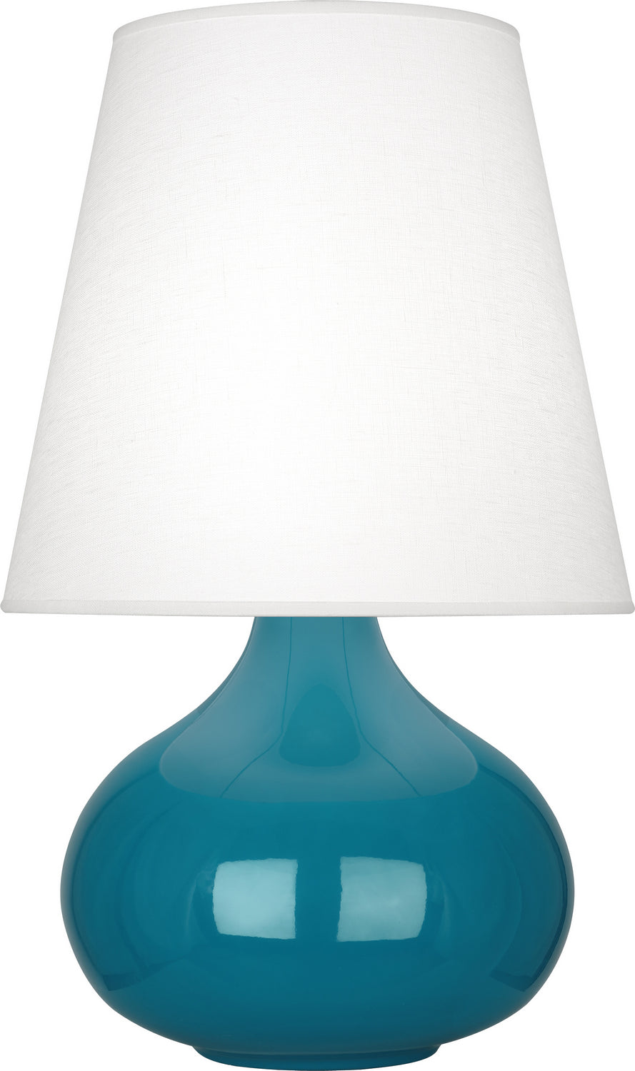 Robert Abbey - One Light Accent Lamp - June - Peacock Glazed Ceramic- Union Lighting Luminaires Decor