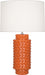 Robert Abbey - One Light Table Lamp - Dolly - Pumpkin Glazed Textured Ceramic- Union Lighting Luminaires Decor