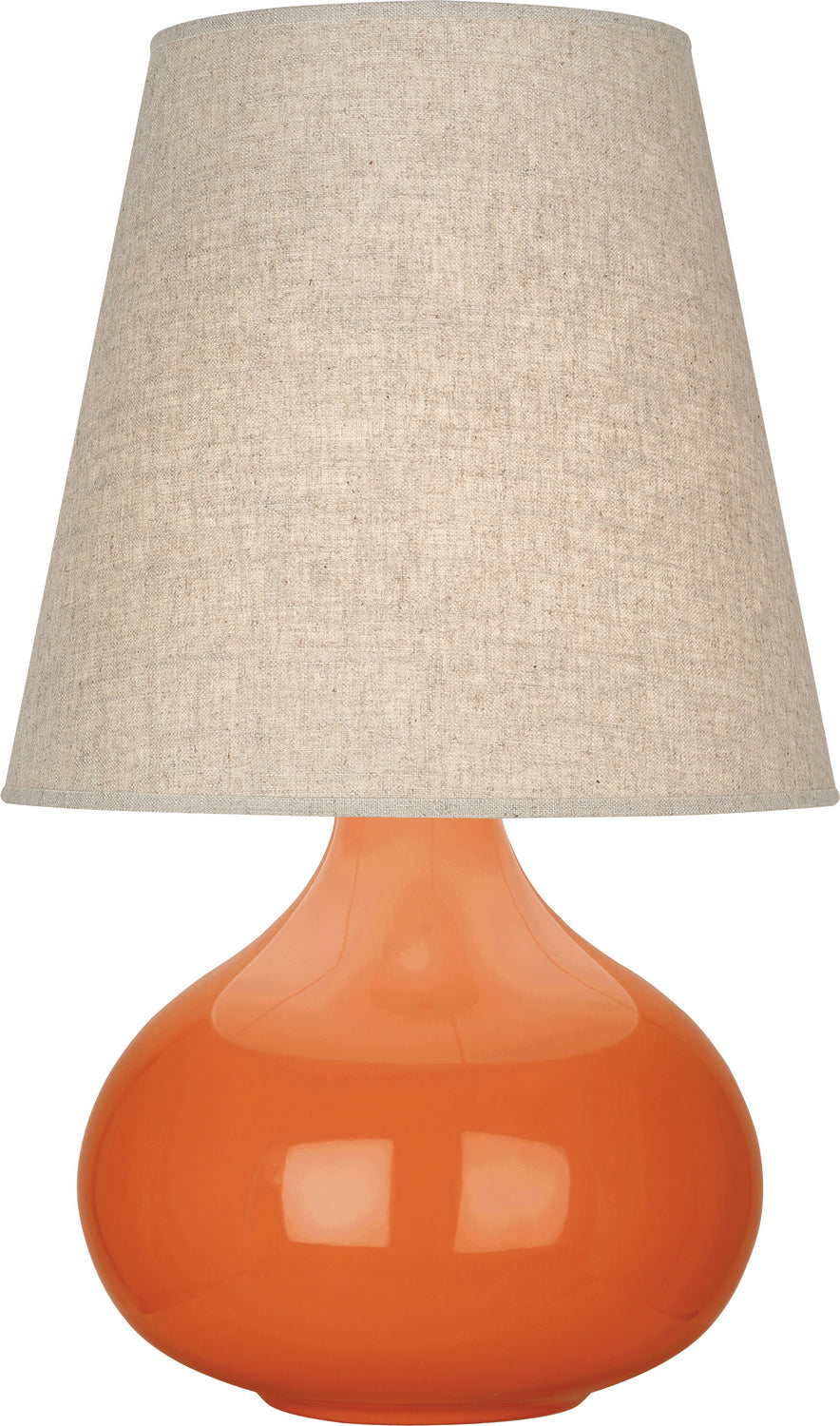 Robert Abbey - One Light Accent Lamp - June - Pumpkin Glazed Ceramic- Union Lighting Luminaires Decor