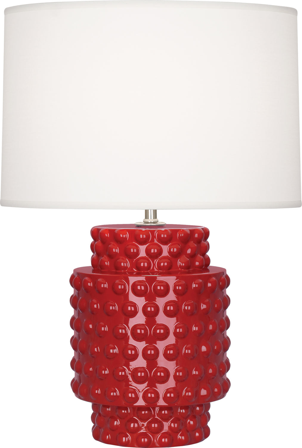 Robert Abbey - One Light Accent Lamp - Dolly - Ruby Red Glazed Textured Ceramic- Union Lighting Luminaires Decor