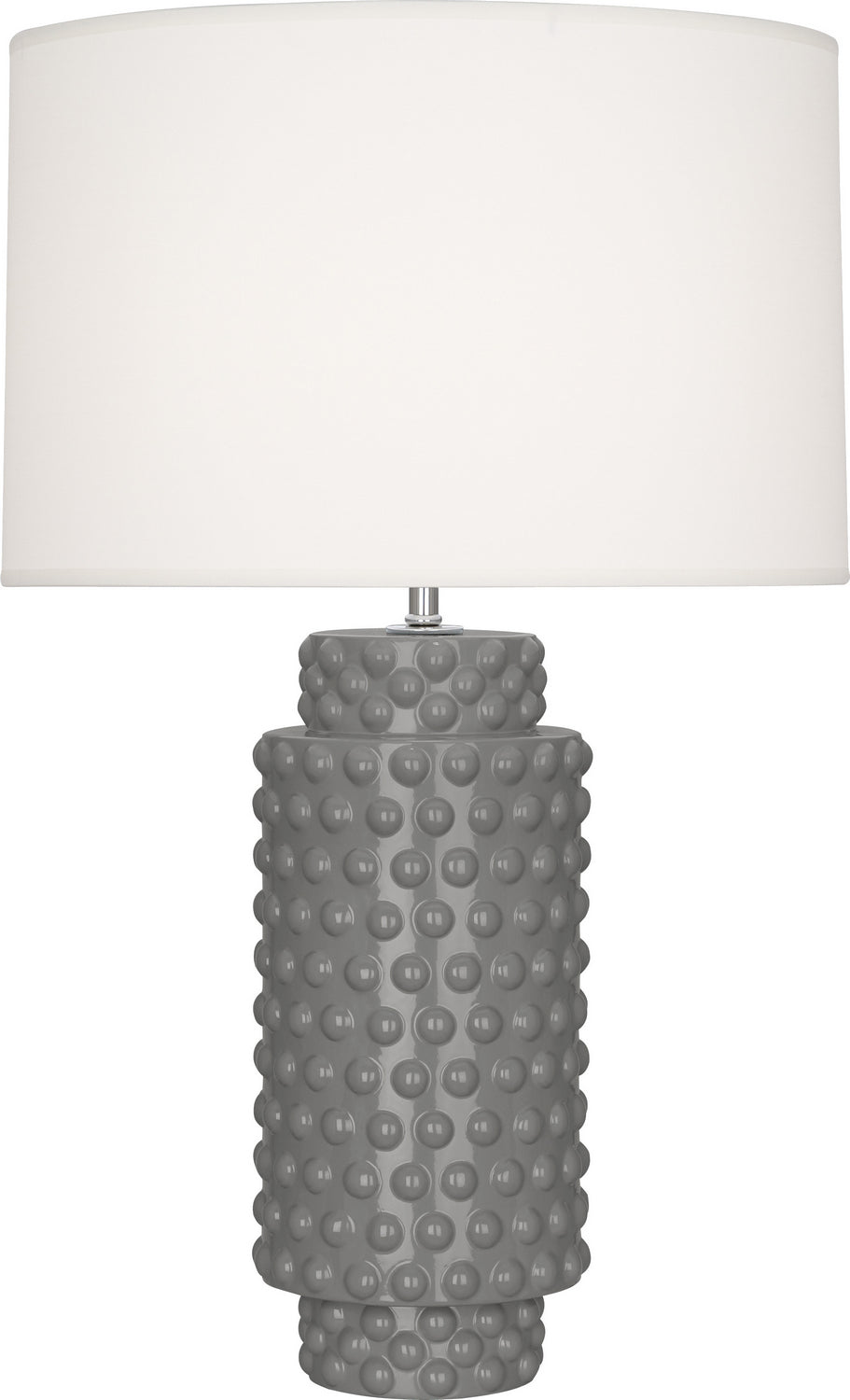 Robert Abbey - One Light Table Lamp - Dolly - Smoky Taupe Glazed Textured Ceramic- Union Lighting Luminaires Decor