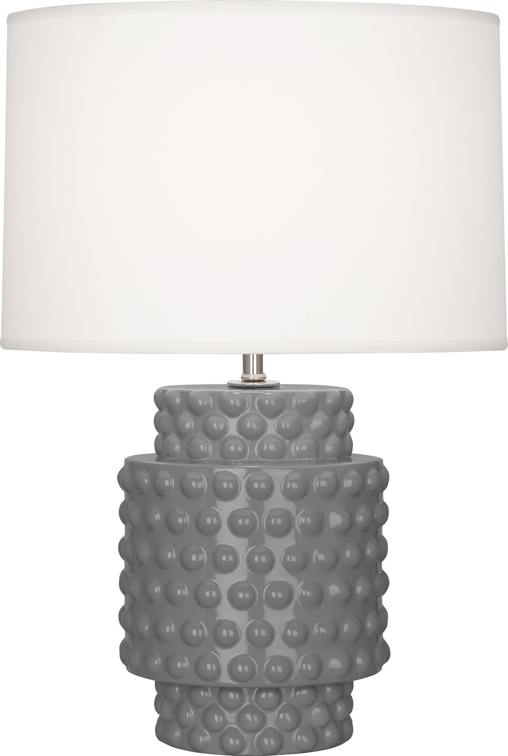 Robert Abbey - One Light Accent Lamp - Dolly - Smoky Taupe Glazed Textured Ceramic- Union Lighting Luminaires Decor