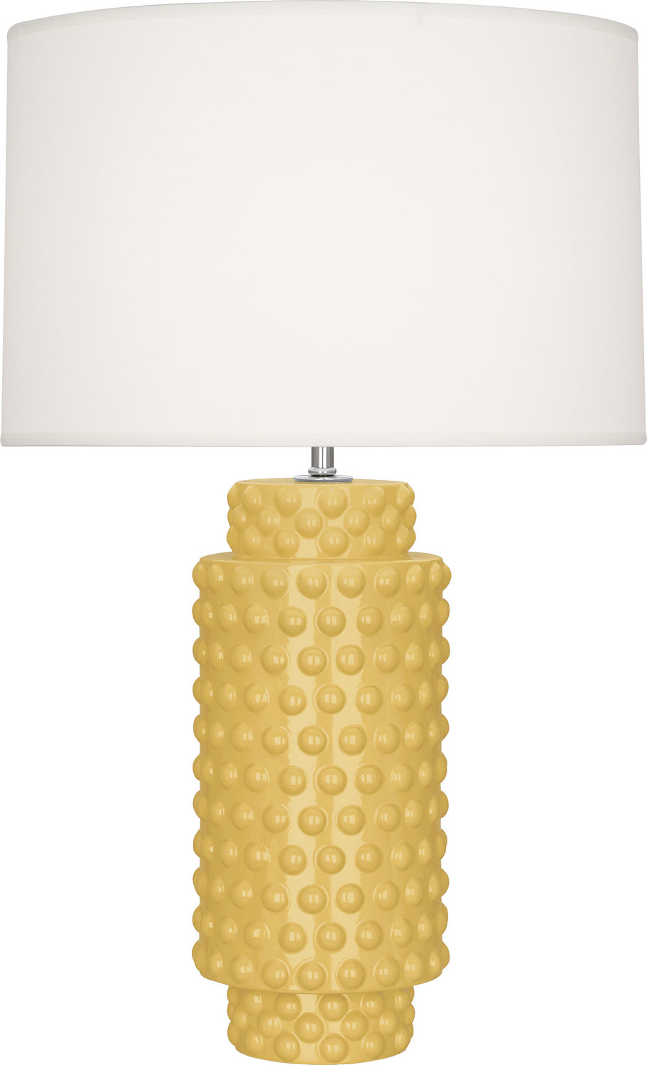 Robert Abbey - One Light Table Lamp - Dolly - Sunset Yellow Glazed Textured Ceramic- Union Lighting Luminaires Decor