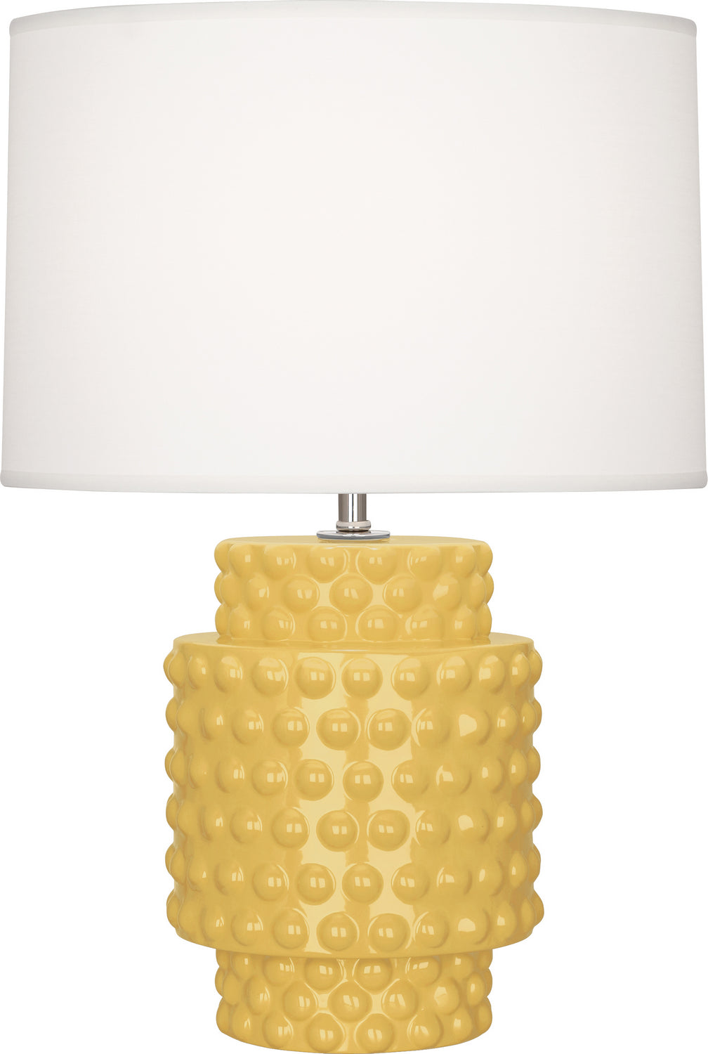 Robert Abbey - One Light Accent Lamp - Dolly - Sunset Yellow Glazed Textured Ceramic- Union Lighting Luminaires Decor