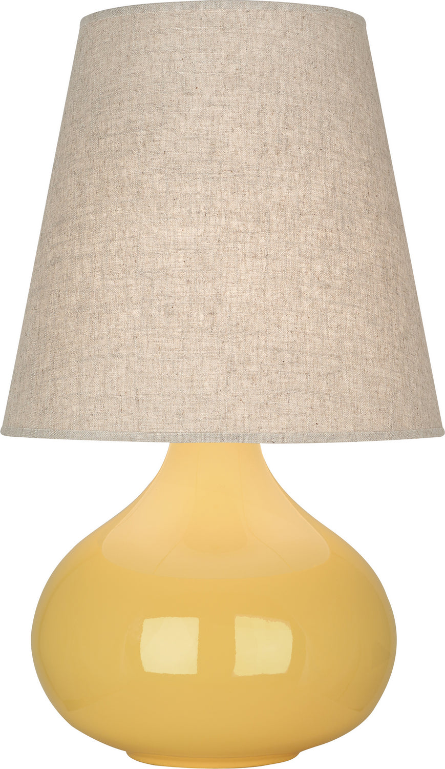 Robert Abbey - One Light Accent Lamp - June - Sunset Yellow Glazed Ceramic- Union Lighting Luminaires Decor