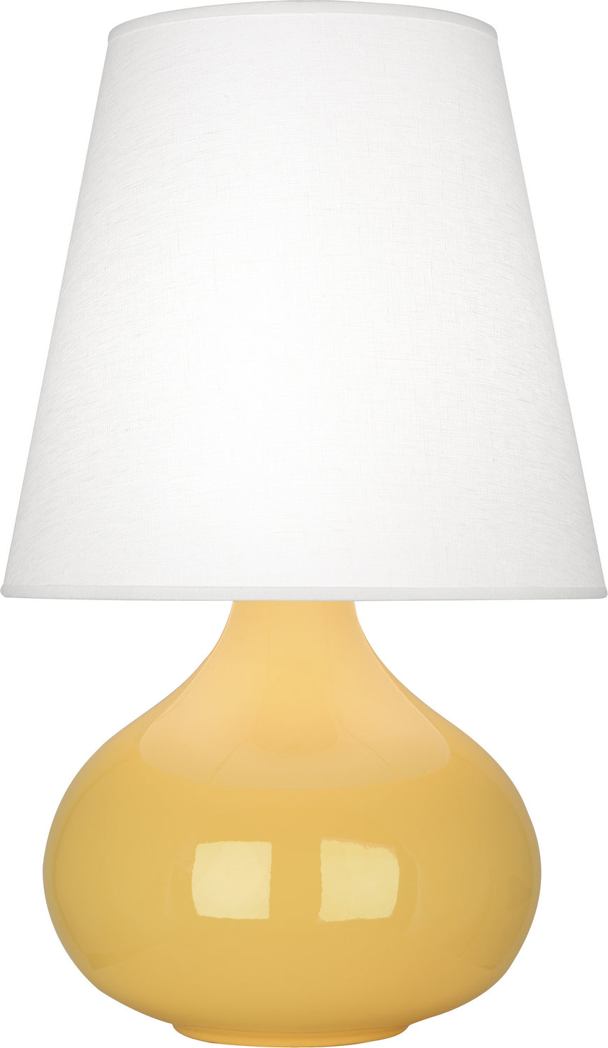 Robert Abbey - One Light Accent Lamp - June - Sunset Yellow Glazed Ceramic- Union Lighting Luminaires Decor