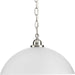 Progress Canada - One Light Pendant - Classic Dome Pendant - Brushed Nickel- Union Lighting Luminaires Decor