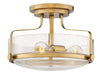 Hinkley Canada - LED Semi-Flush Mount - Harper - Heritage Brass- Union Lighting Luminaires Decor
