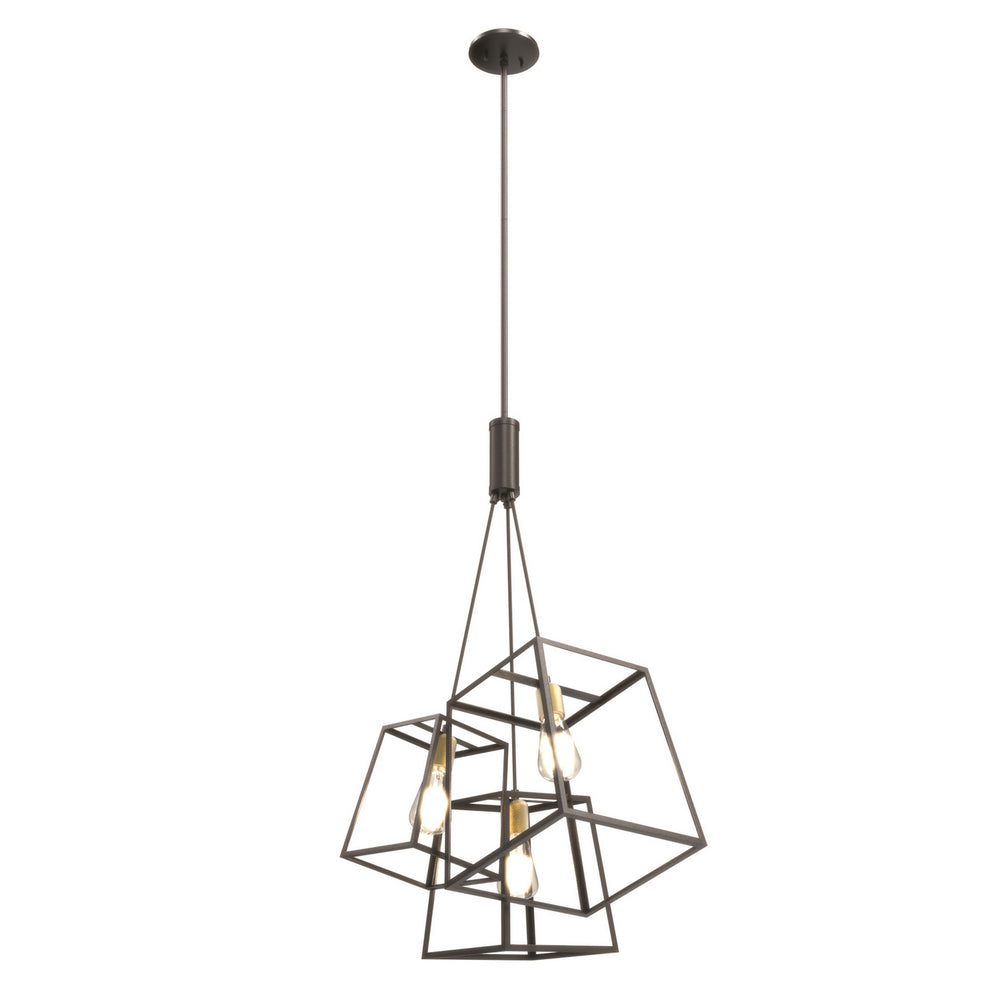 DVI Canada - Three Light Pendant - Cape Breton - Multiple Finishes And Ebony- Union Lighting Luminaires Decor