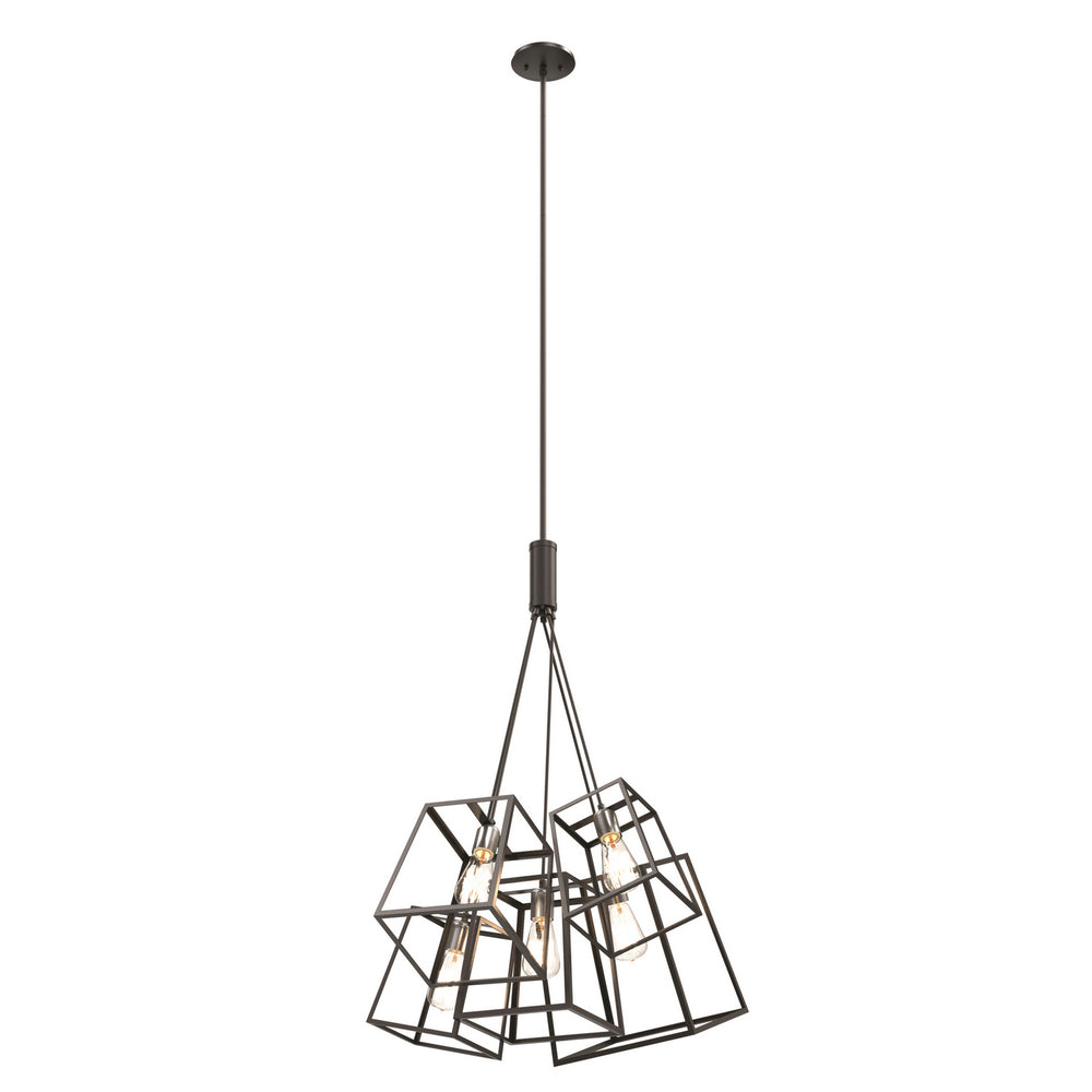 DVI Canada - Five Light Pendant - Cape Breton - Multiple Finishes And Ebony- Union Lighting Luminaires Decor