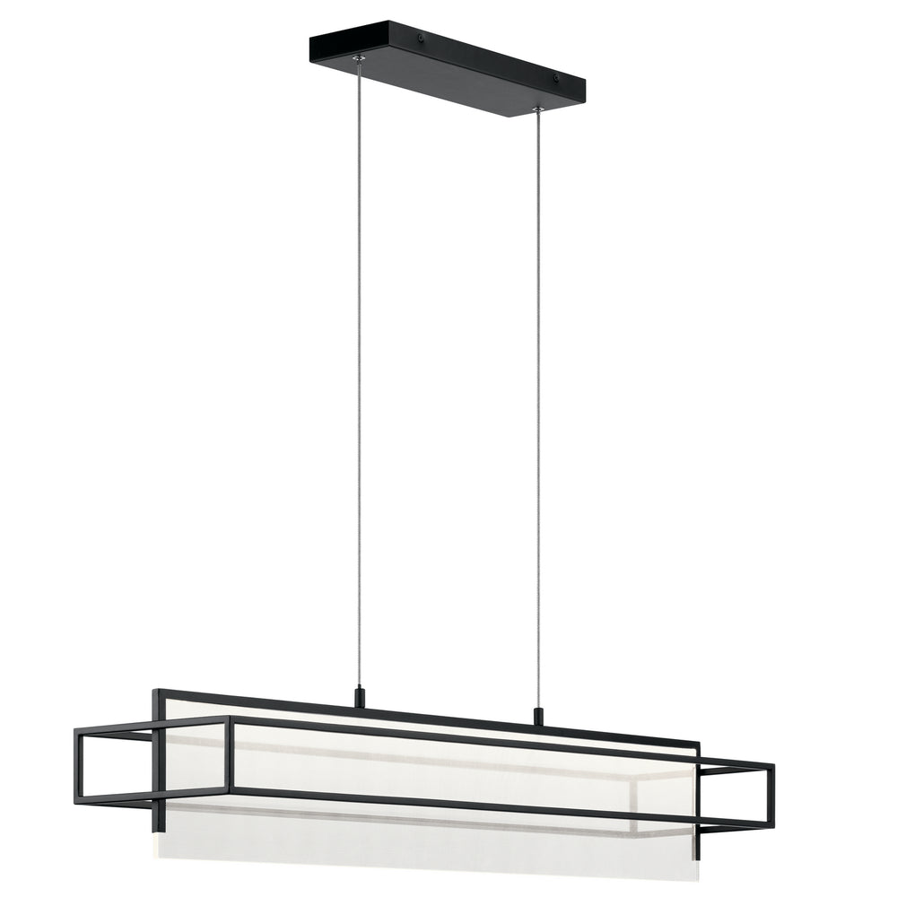 Kichler Canada - LED Linear Chandelier - Vega - Matte Black- Union Lighting Luminaires Decor