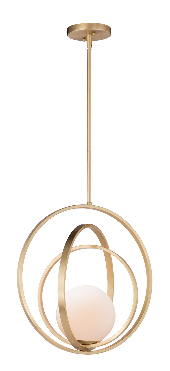 Maxim - One Light Pendant - Coronet - Satin Brass- Union Lighting Luminaires Decor
