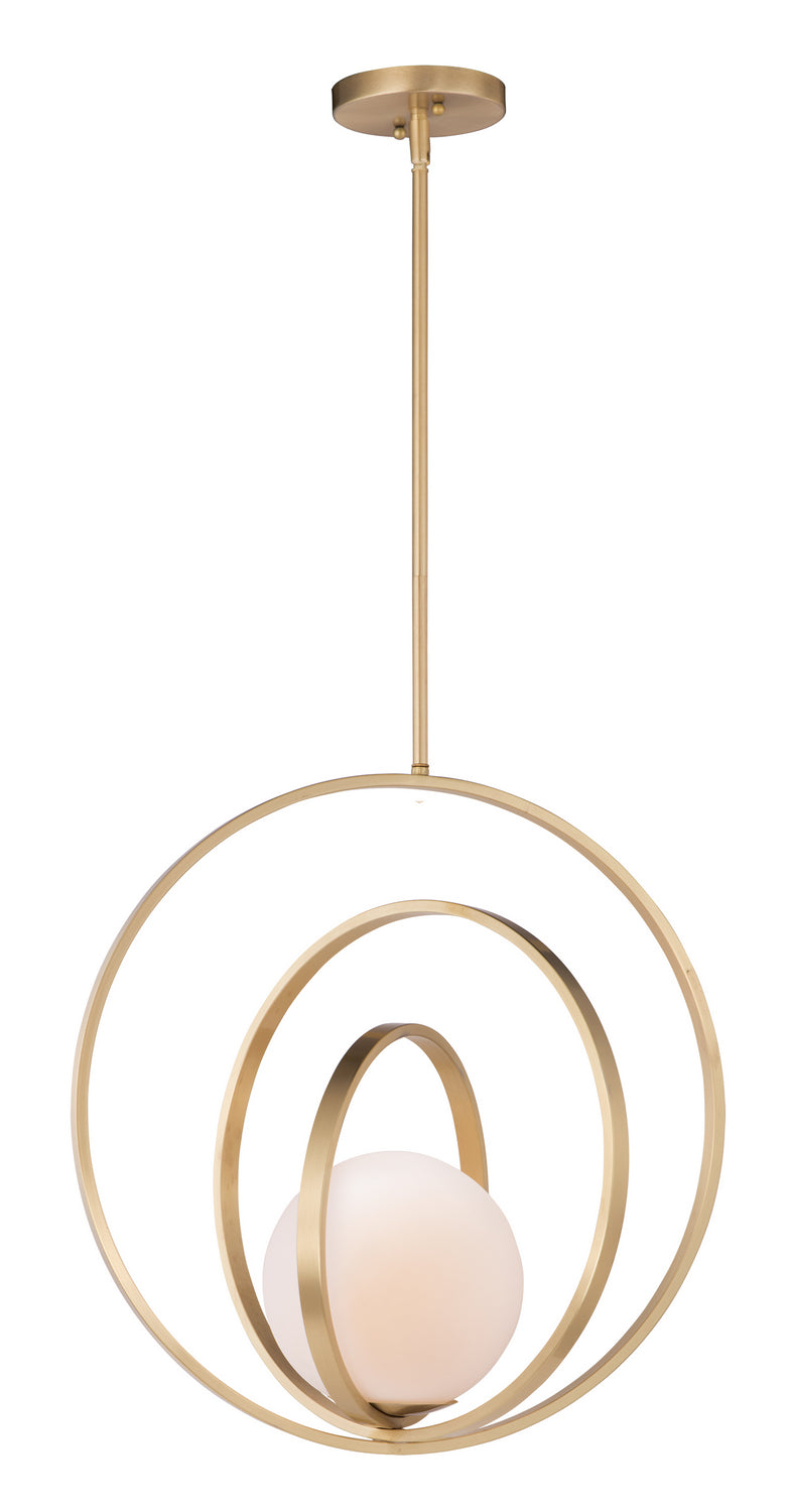 Maxim - One Light Pendant - Coronet - Satin Brass- Union Lighting Luminaires Decor