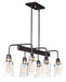 Maxim - Six Light Linear Pendant - Magnolia - Bronze / Gold- Union Lighting Luminaires Decor