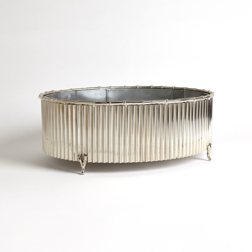 Cachepot en bambou ondulé