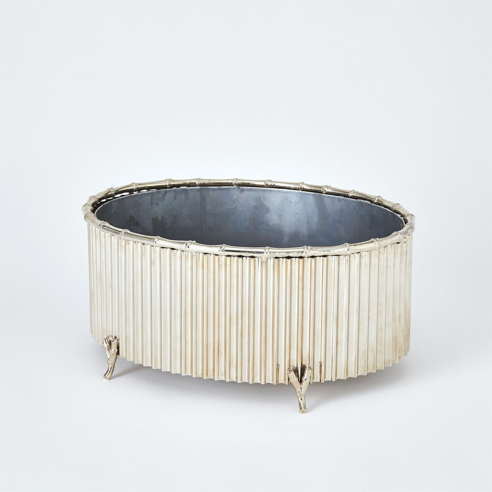 Cachepot en bambou ondulé