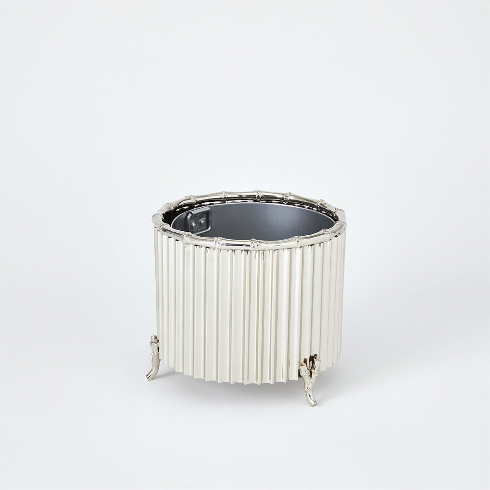 Cachepot en bambou ondulé