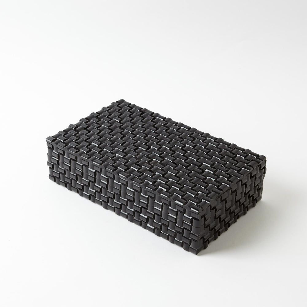Boîtes à cornes tissés noirs