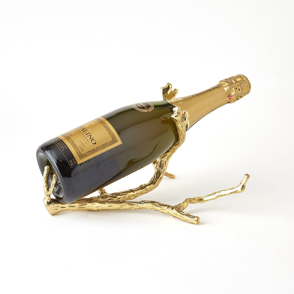 Porte-bouteille à vin de brindille