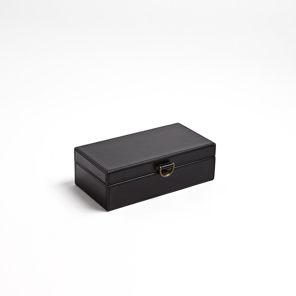 Marbled Leather D Ring Boxes