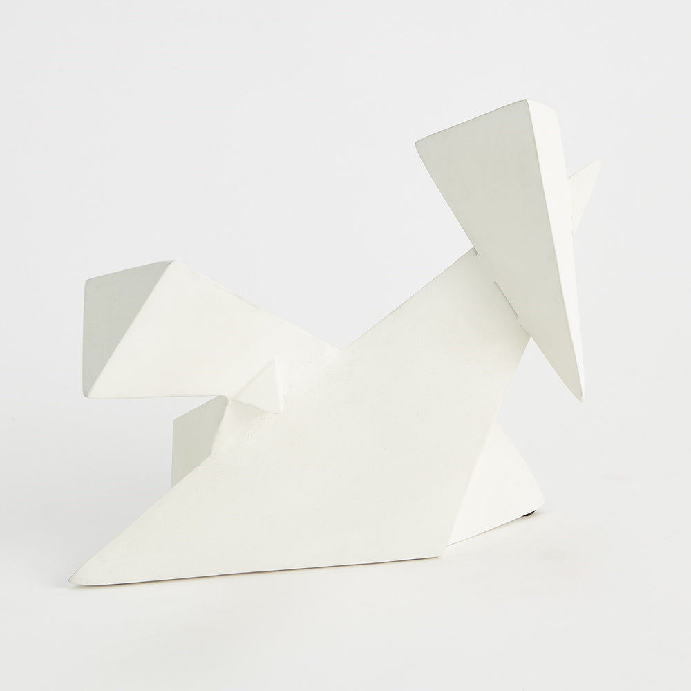 Angular Outcrop Sculpture White