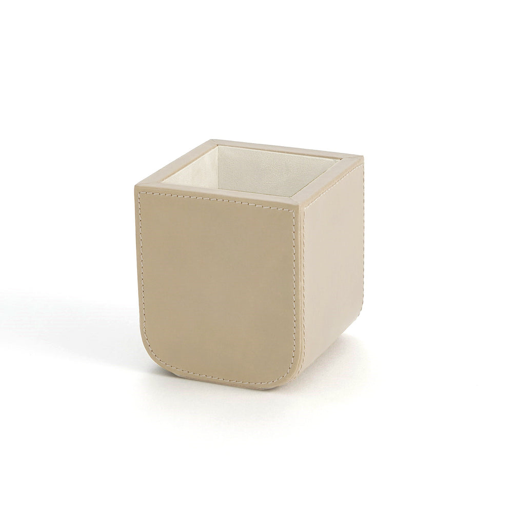 Radius Edge Leather Pencil Cup