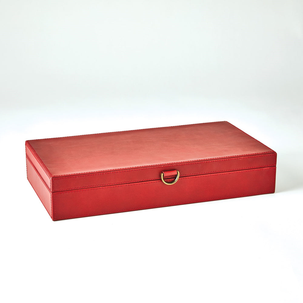 Marbled Leather D Ring Boxes