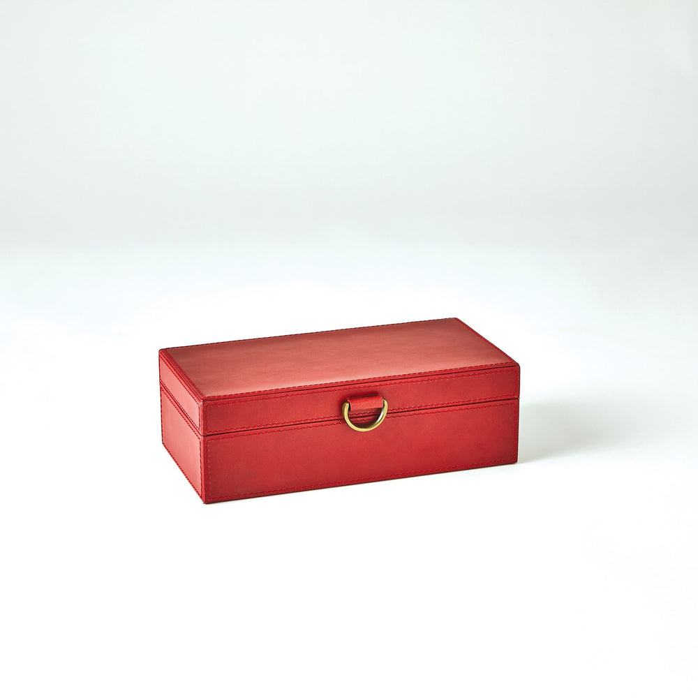 Marbled Leather D Ring Boxes