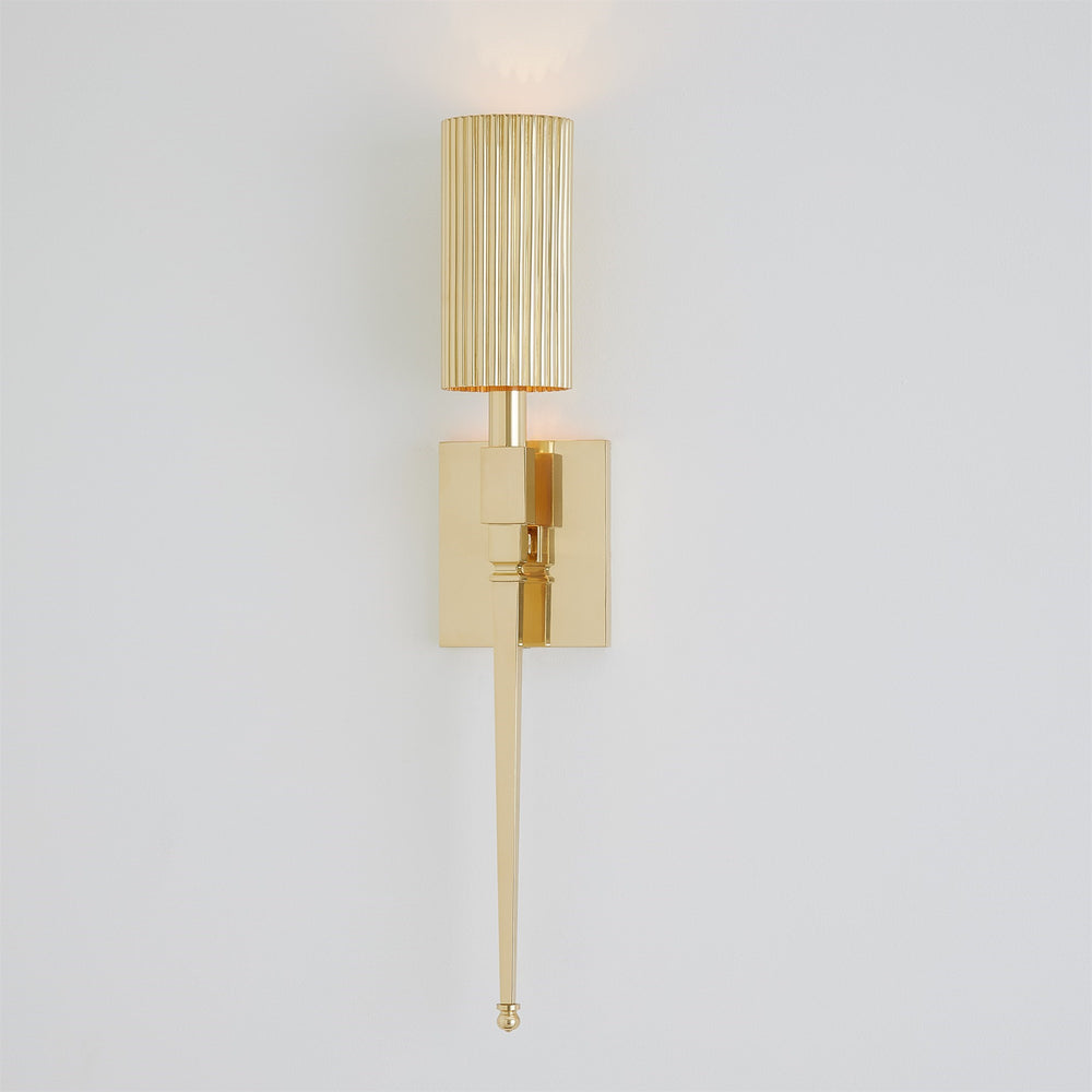 Fluted Single Sconce