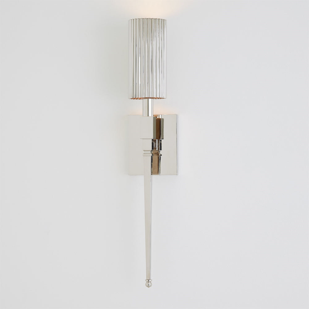 Fluted Single Sconce