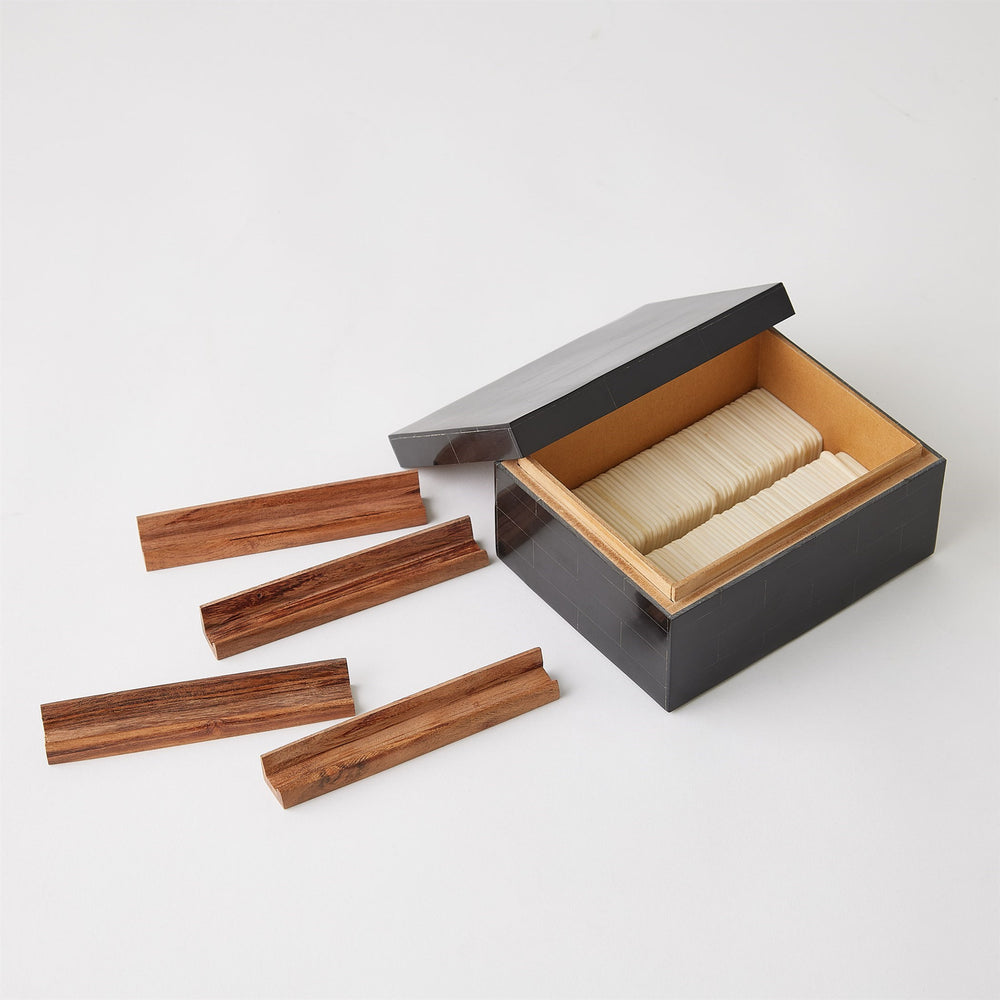 Boxed Bone Card Set