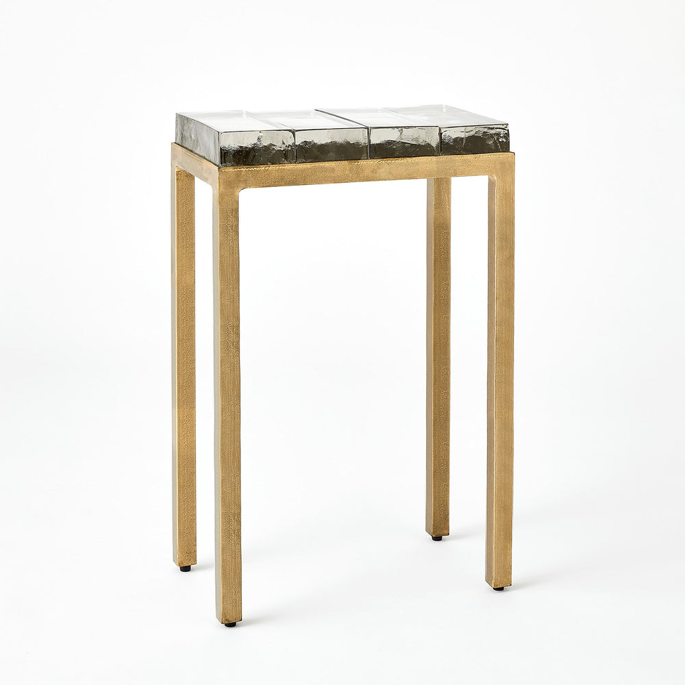 Ice Block Tables Quad Antique Gold