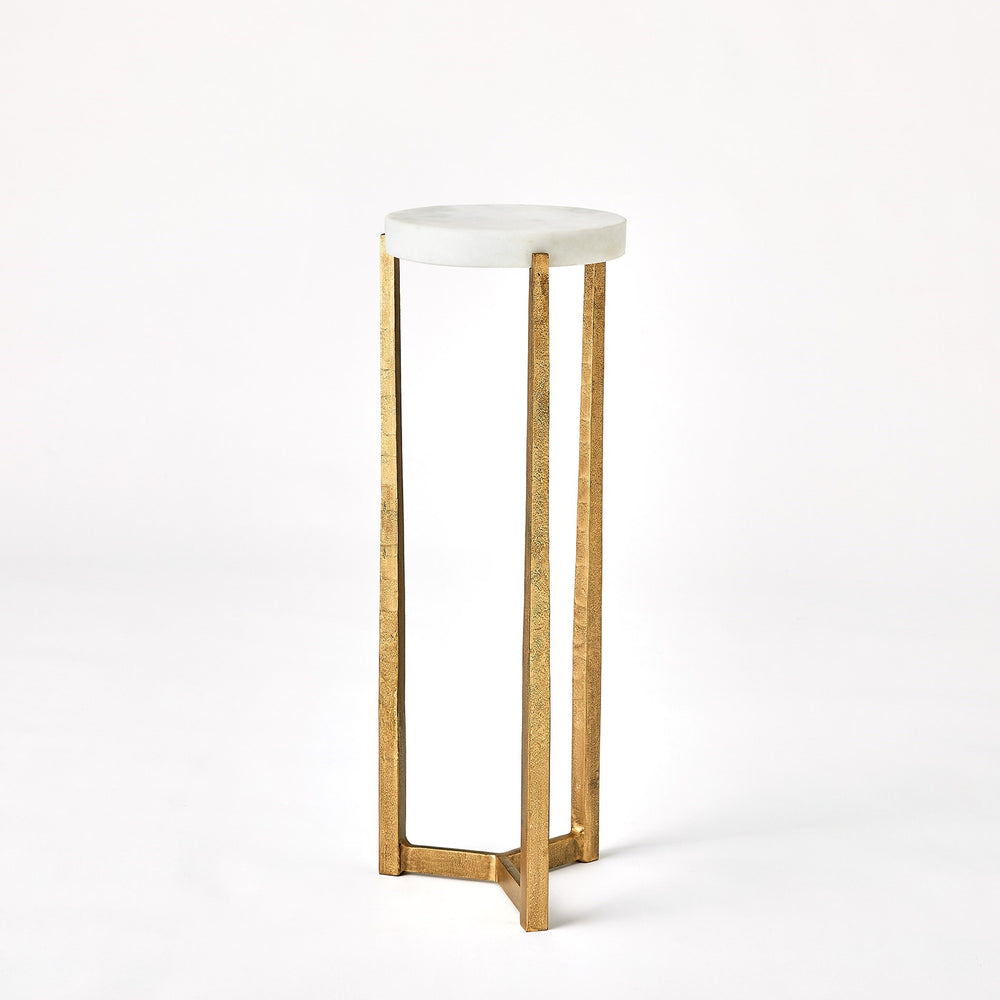 Marble Disk Tables Antique Gold