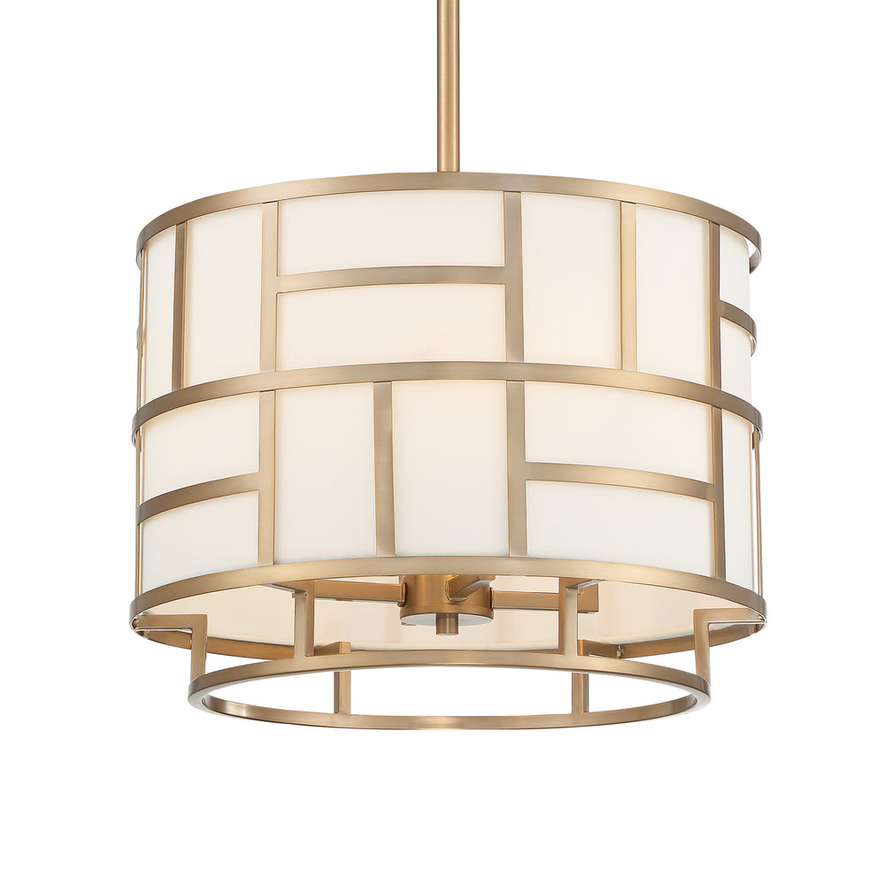 Crystorama - Four Light Chandelier - Danielson - Vibrant Gold- Union Lighting Luminaires Decor