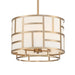Crystorama - Four Light Chandelier - Danielson - Vibrant Gold- Union Lighting Luminaires Decor