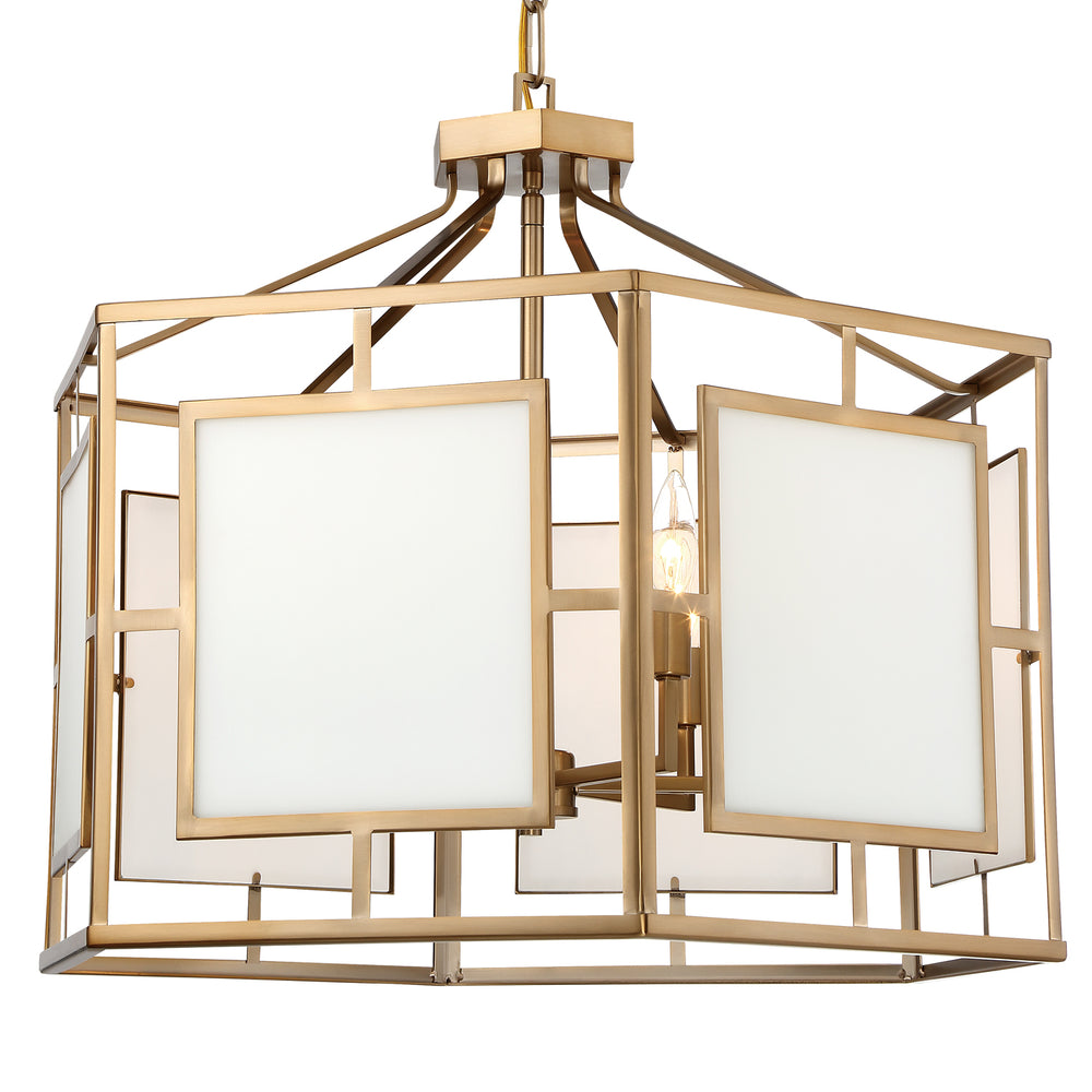 Crystorama - Six Light Chandelier - Hillcrest - Vibrant Gold- Union Lighting Luminaires Decor