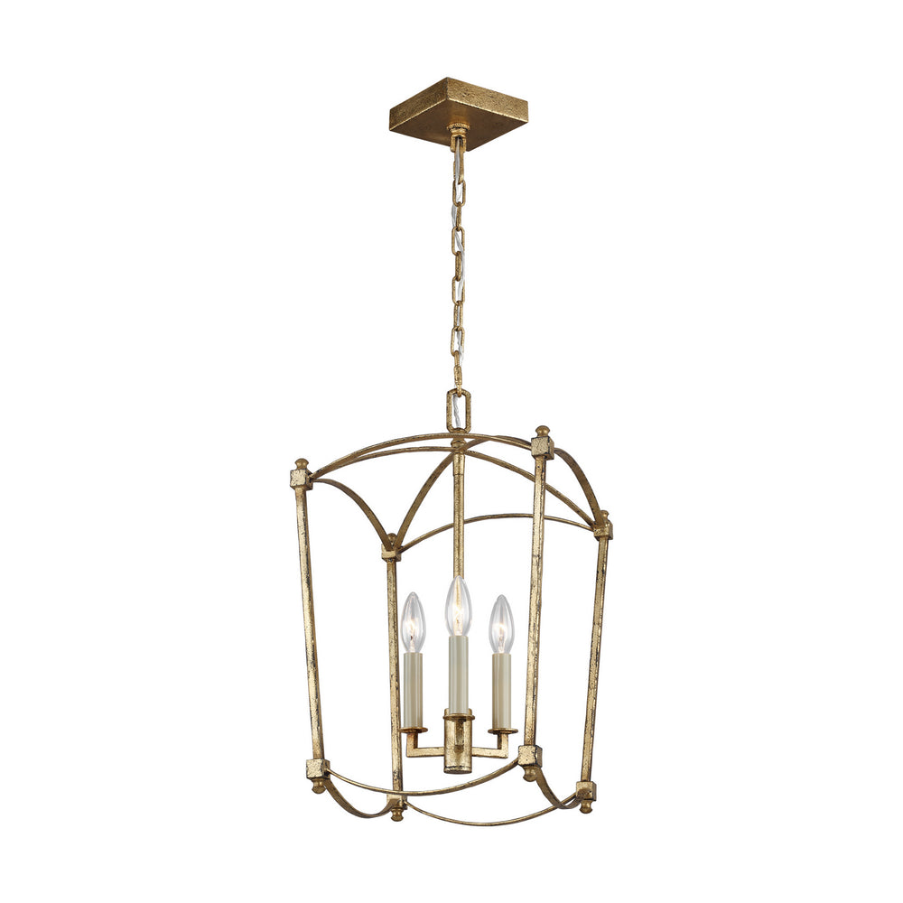 Visual Comfort Studio Canada - Three Light Lantern - Thayer - Antique Gild- Union Lighting Luminaires Decor